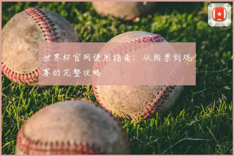 世界杯官网使用指南:从购票到观赛的完整攻略